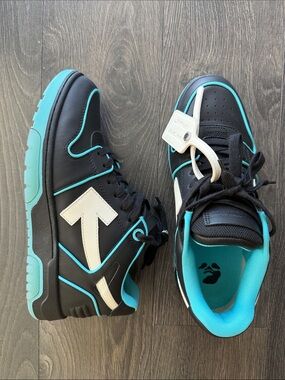 Off-White Black & Teal Arrow Sneakers